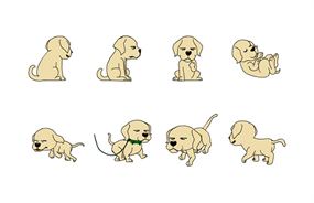 卡通小狗动作flash动画